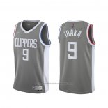 Maillot Los Angeles Clippers Serge Ibaka #9 Earned 2020-21 Gris