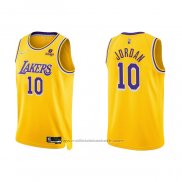 Maillot Los Angeles Lakers DeAndre Jordan #10 75th Anniversary 2021-22 Jaune