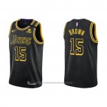 Maillot Los Angeles Lakers Jabari Brown #15 Mamba 2021-22 Noir