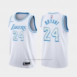 Maillot Los Angeles Lakers Kobe Bryant #24 Ville 2020-21 Blanc