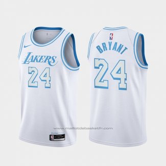 Maillot Los Angeles Lakers Kobe Bryant #24 Ville 2020-21 Blanc