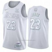 Maillot Los Angeles Lakers LeBron James #23 MVP Blanc