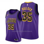 Maillot Los Angeles Lakers Reggie Bullock #35 Ville Volet