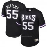 Maillot Manche Courte Sacramento Kings Jason Williams #55 Noir