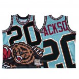 Maillot Memphis Grizzlies Josh Jackson #20 Mitchell & Ness Big Face Vert