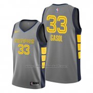 Maillot Memphis Grizzlies Marc Gasol #33 Ville Edition Gris