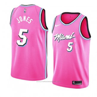 Maillot Miami Heat Derrick Jones #5 Earned 2018-19 Rosa