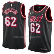 Maillot Miami Heat Duncan Robinson #62 Classic 2018 Noir