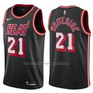 Maillot Miami Heat Hassan Whiteside #21 Classic 2017-18 Noir