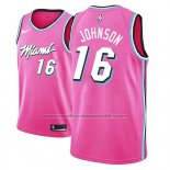 Maillot Miami Heat James Johnson #16 Earned 2018-19 Rosa