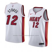 Maillot Miami Heat Jarnell Stokes #12 Association 2018 Blanc