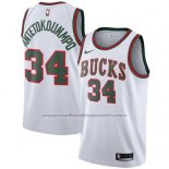 Maillot Milwaukee Bucks Giannis Antetokounmpo #34 2017-18 Blanc