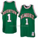 Maillot Milwaukee Bucks Oscar Robertson #1 Retro Vert