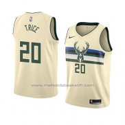 Maillot Milwaukee Bucks Travis Trice #20 Ville 2018 Crema