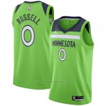 Maillot Minnesota Timberwolves D'angelo Russell #0 Statement 2020-21 Vert