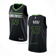 Maillot Minnesota Timberwolves Derrick Rose #25 Statement 2022-23 Noir