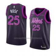 Maillot Minnesota Timberwolves Derrick Rose #25 Ville 2018-19 Volet