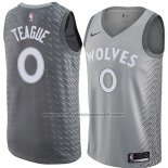 Maillot Minnesota Timberwolves Jeff Teague #0 Ville 2018 Gris