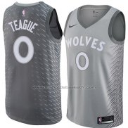 Maillot Minnesota Timberwolves Jeff Teague #0 Ville 2018 Gris