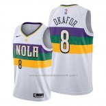 Maillot New Orleans Pelicans Jahlil Okafor #8 Ville Blanc