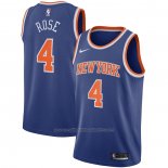 Maillot New York Knicks Derrick Rose #4 Icon 2020-21 Bleu