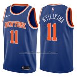 Maillot New York Knicks Frank Ntilikina #11 Icon 2017-18 Bleu