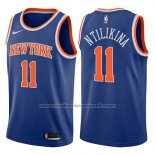 Maillot New York Knicks Frank Ntilikina #11 Icon 2017-18 Bleu