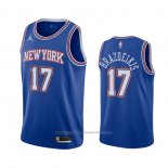 Maillot New York Knicks Ignas Brazdeikis #17 Statement 2020-21 Bleu