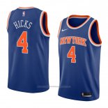 Maillot New York Knicks Isaiah Hicks #4 Icon 2018 Bleu