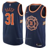 Maillot New York Knicks Ron Baker #31 Ville 2018 Bleu