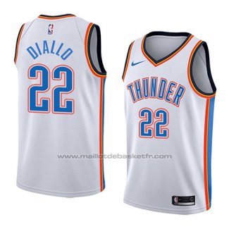 Maillot Oklahoma City Thunder Hamidou Diallo #22 Association 2018 Blanc