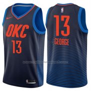 Maillot Oklahoma City Thunder Paul George #13 Statement 2017-18 Bleu