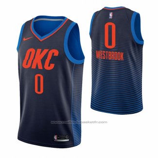 Maillot Oklahoma City Thunder Russell Westbrook #0 Statement Bleu