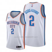 Maillot Oklahoma City Thunder Shai Gilgeous-Alexander #2 Association Blanc