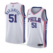 Maillot Philadelphia 76ers Boban Marjanovic #51 Association 2018 Blanc