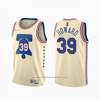 Maillot Philadelphia 76ers Dwight Howard #39 Earned 2020-21 Creme