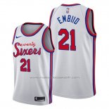 Maillot Philadelphia 76ers Joel Embiid #21 Classic 2019-20 Blanc