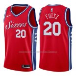 Maillot Philadelphia 76ers Markelle Fultz #20 2017-18 Rouge