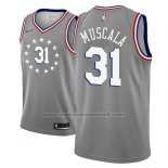 Maillot Philadelphia 76ers Mike Muscala #31 Ville 2018-19 Gris