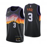 Maillot Phoenix Suns Chris Paul #1 Ville 2020-21 Noir