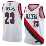 Maillot Portland Trail Blazers Cj Wilcox #23 Association 2018 Blanc