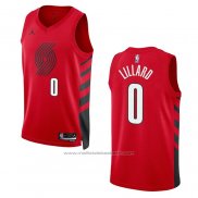 Maillot Portland Trail Blazers Damian Lillard #0 Statement 2022-23 Rouge