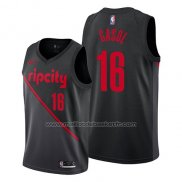 Maillot Portland Trail Blazers Pau Gasol #16 Ville 2019 Noir