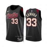 Maillot Portland Trail Blazers Toumani Camara #33 Ville 2023-24 Noir