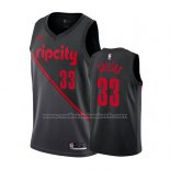 Maillot Portland Trail Blazers Zach Collins #33 Ville 2019 Noir