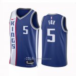 Maillot Sacramento Kings De'aaron Fox #5 Ville 2023-24 Bleu