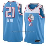 Maillot Sacramento Kings Deyonta Davis #21 Ville 2018 Bleu