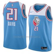 Maillot Sacramento Kings Deyonta Davis #21 Ville 2018 Bleu