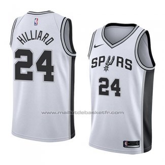 Maillot San Antonio Spurs Darrun Hilliard #24 Association 2018 Blanc