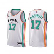 Maillot San Antonio Spurs Doug Mcdermott #17 Ville 2021-22 Blanc